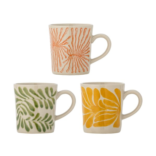 Tazzine in set per cappuccino in gres 3 pz 205 ml Fauni – Bloomingville