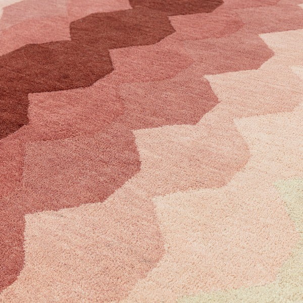 Tappeto in lana rosa 120x170 cm Hive - Asiatic Carpets-image-2