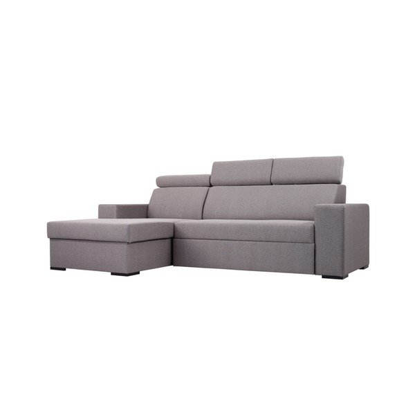 Divano angolare grigio e beige Custom Form Atlantica, lato sinistro - CustomForm