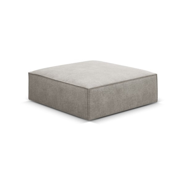 Pouf grigio chiaro Vanda - Mazzini Sofas-image-2