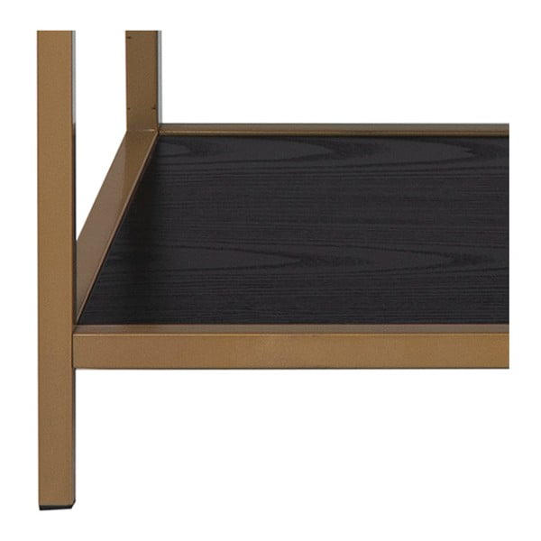 Libreria nero/oro 114x78 cm Seaford - Actona-image-4