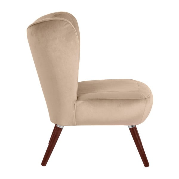 Poltrona beige Velluto Sari - Max Winzer-image-3