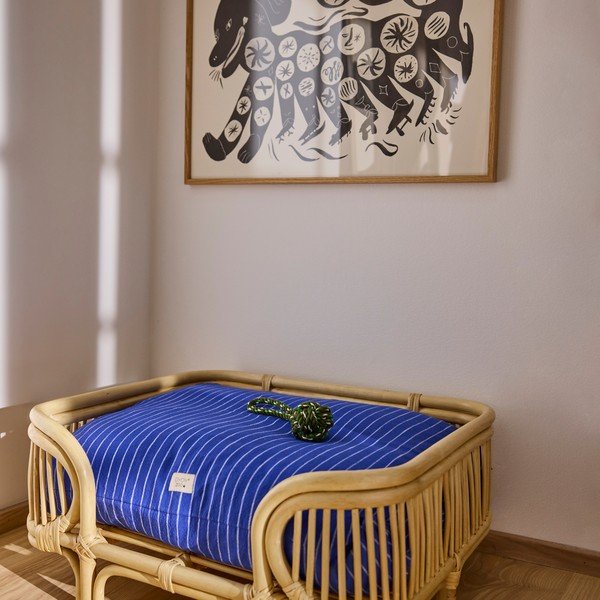 Cuccia blu in cotone per cane 94x75 cm Kyoto – OYOY Living Design-image-1
