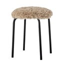 Sgabello beige in metallo impilabile Linard – Bloomingville