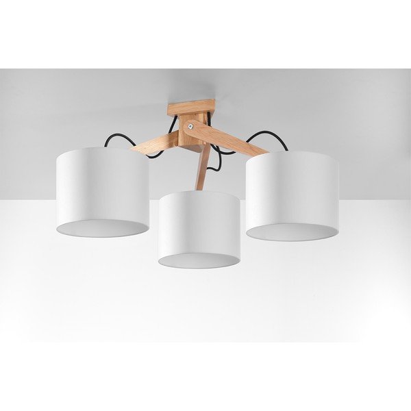 Lampada da soffitto bianca, lunghezza 70 cm Donna - Sollux-image-3