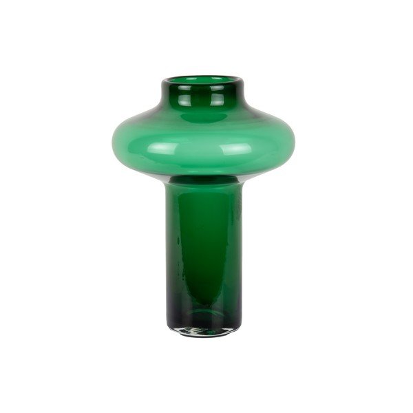 Vaso verde in vetro (altezza totale 37 cm) Asombroso  – PT LIVING