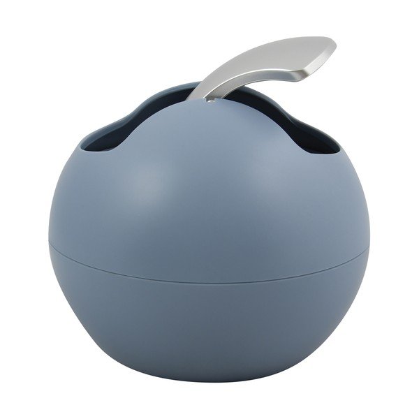 Cestino per la spazzatura azzurro in plastica 1 l   Bowl Matt – Spirella-image-1