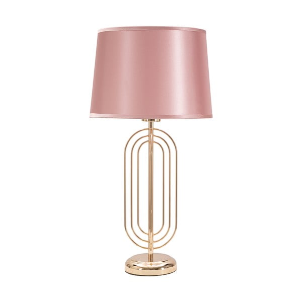 Lampada da tavolo rosa, altezza 55 cm Krista - Mauro Ferretti