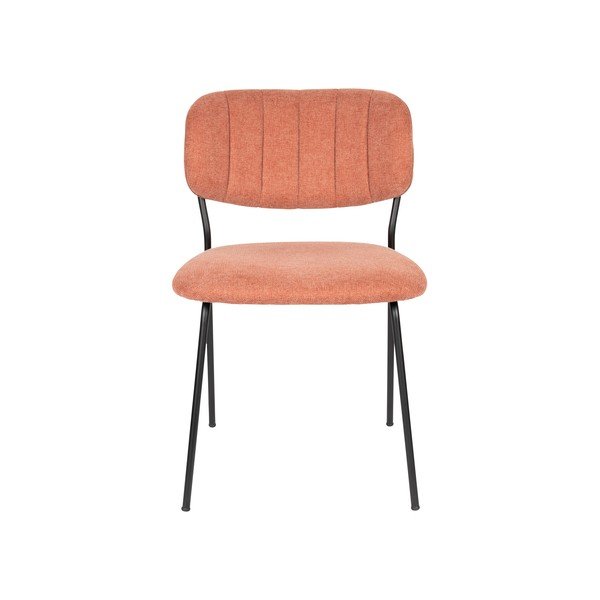 Set di 2 sedie da pranzo in colore salmone Jolien - White Label-image-2