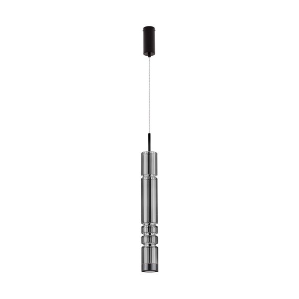 Lampadario LED grigio in vetro ø 8 cm Bento – Nova Luce