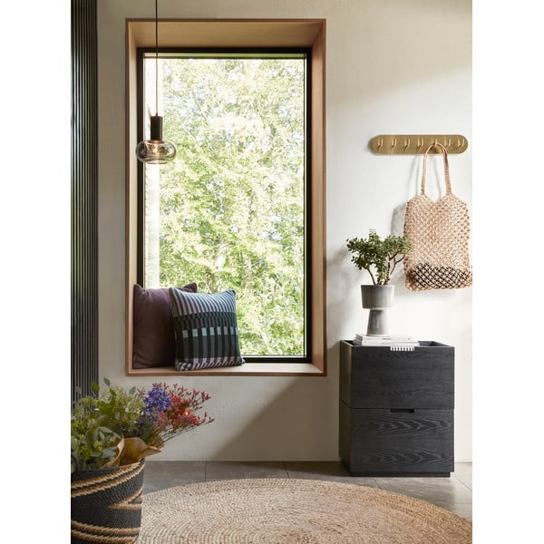 Attaccapanni dorato in metallo Form - Hübsch-image-1