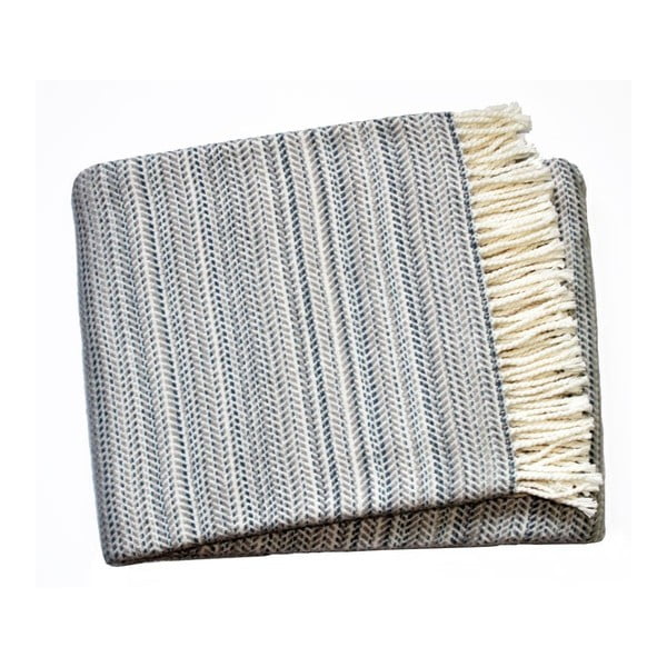 Plaid grigio scuro con contenuto di cotone , 140 x 180 cm Toscana - Euromant