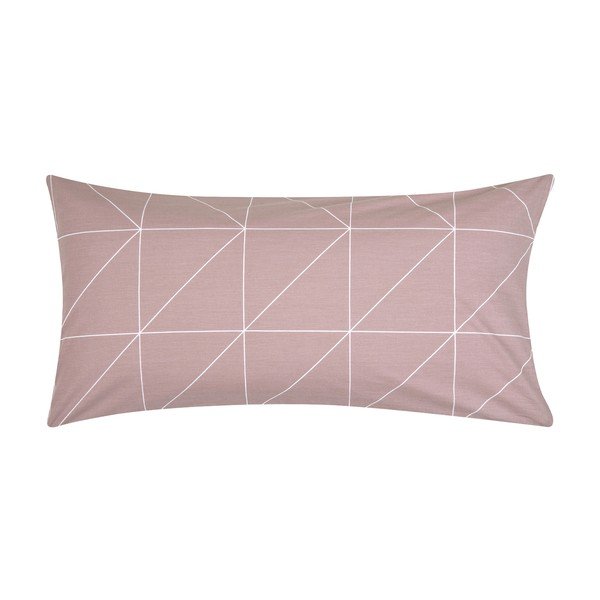 Federa decorativa rosa in cotone ranforce by46, 40 x 80 cm - Westwing Collection-image-1