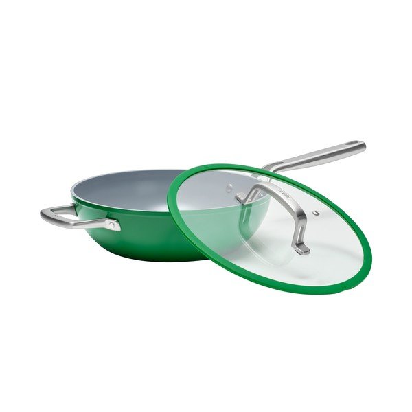 Padella wok con coperchio/con superficie in ceramica ø 28 cm Meda 3.0 – FABINI-image-3