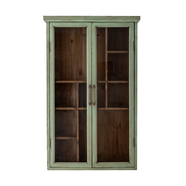 Vetrina verde in legno di abete 13,5x80 cm Hazem - Bloomingville