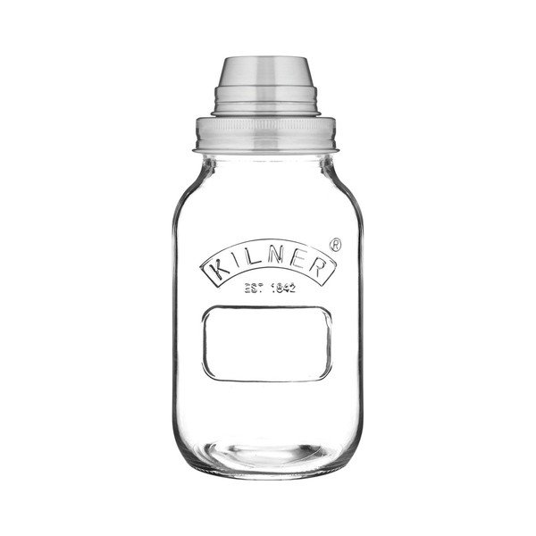 Skleněný šejkr na koktejly Kilner, 1 l