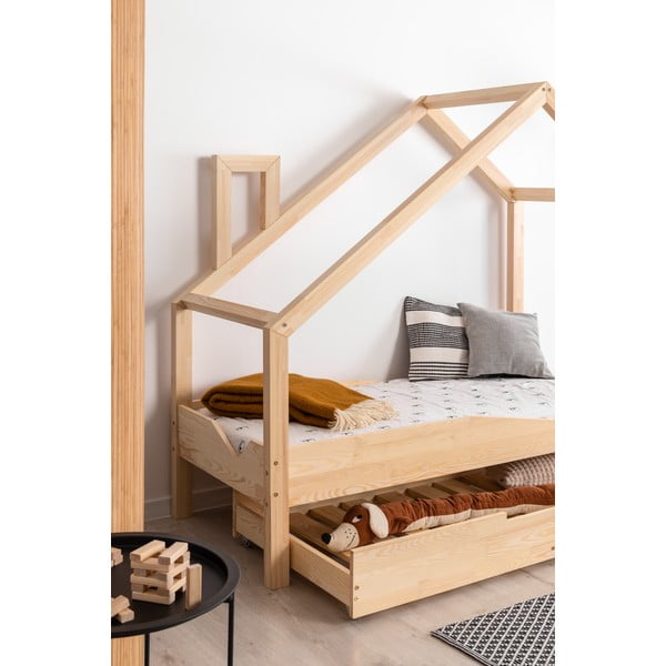 Letto Luna Adra in legno di pino, 90 x 180 cm - Adeko-image-2