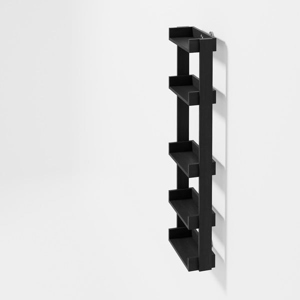 Mensola da parete per bagno in rovere nero Yoku - Wireworks-image-1