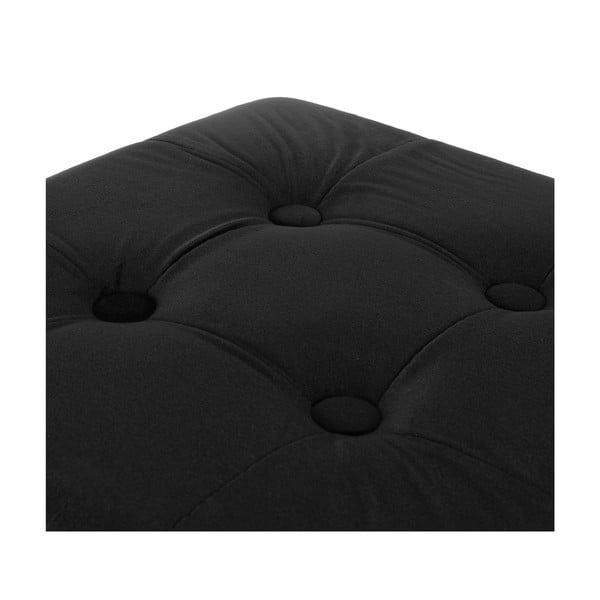 Sgabello in velluto nero - Compactor-image-4