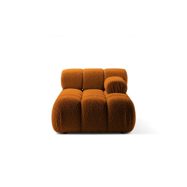 Modulo divano bouclé arancione (angolo destro) Bellis - Micadoni Home