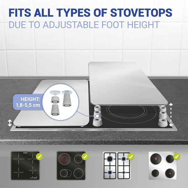 Set di 2 cappe in vetro Argento Universal - Wenko-image-4