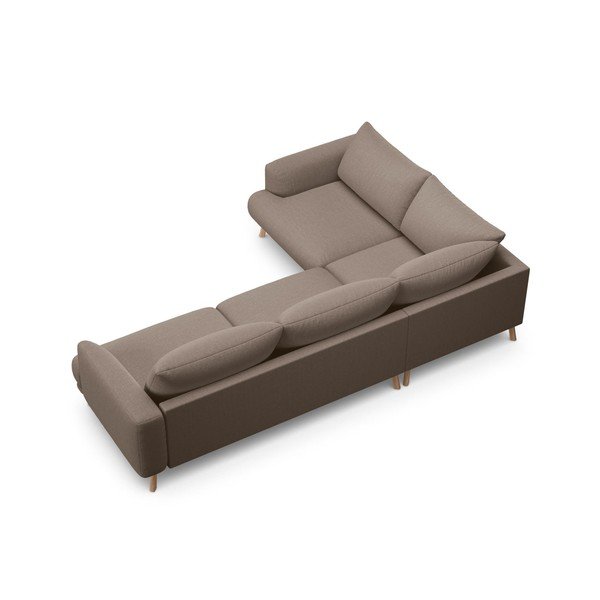 Divano angolare grigio tortora (con penisola a sinistra/con chaise lounge) Naomi – Micadoni -image-2