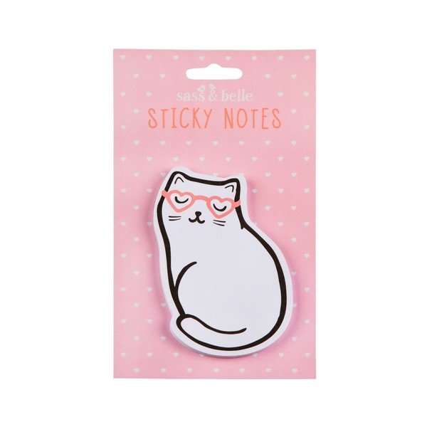 Lepicí poznámkové bločky Sass & Belle Cutie Cat, 50 stran