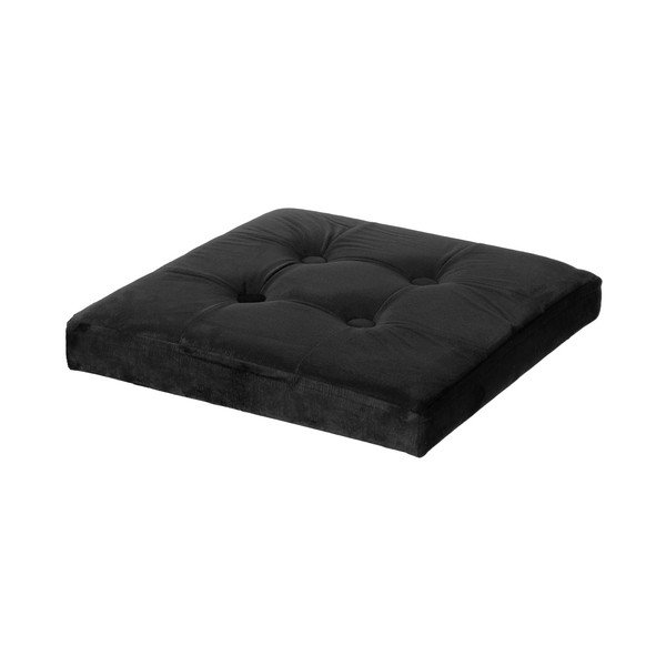 Sgabello in velluto nero - Compactor-image-3