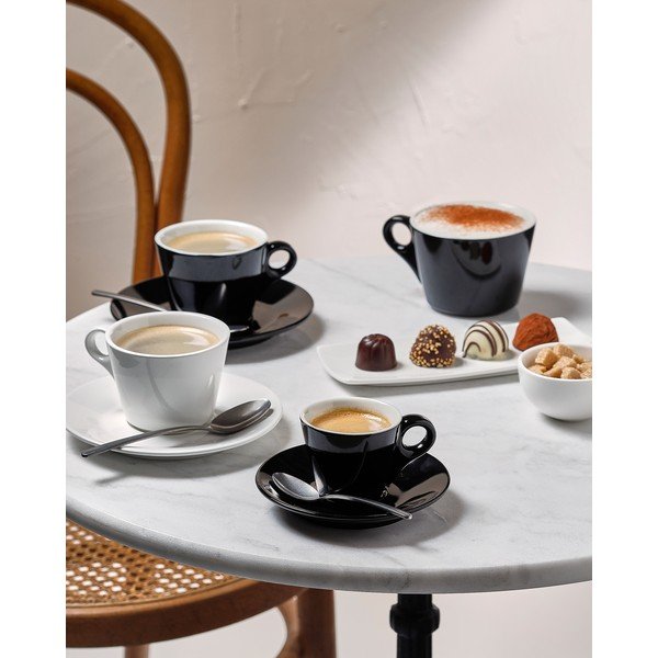 Piattino nero in porcellana ø 12,5 cm Barista – BonBistro-image-2