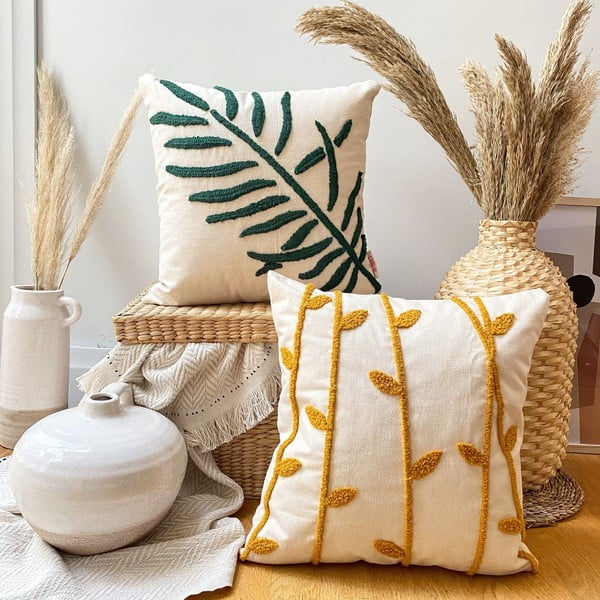 Set di 2 federe in cotone , 43 x 43 cm Nature - Joynodes