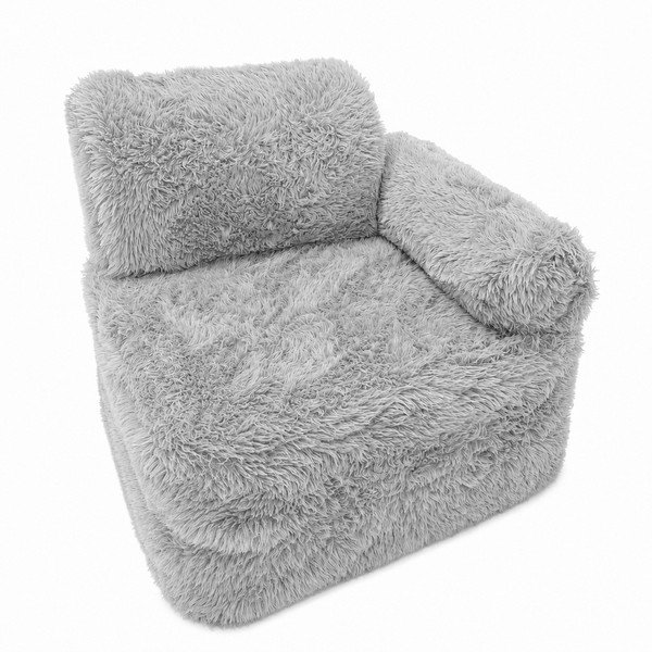 Poltrona per bambini bianca Mammoth – Meowbaby