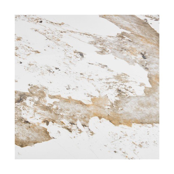 Tavolo da pranzo rotondo con piano effetto marmo ø 140 cm Athens – House Nordic-image-3