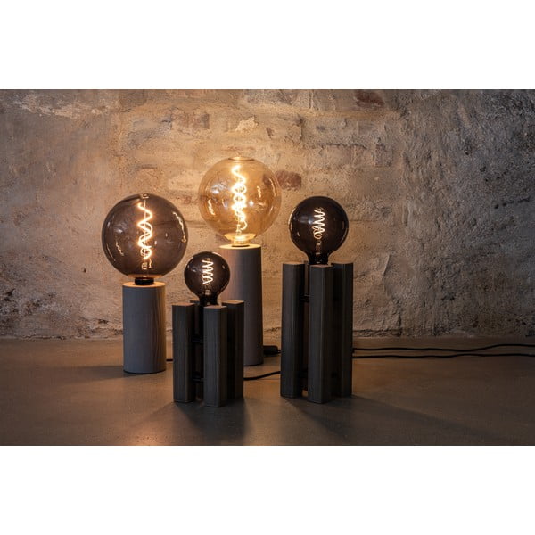 Lampada da tavolo grigia (altezza totale 28 cm) Legna – Markslöjd-image-3