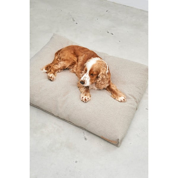 Materassino marrone chiaro in bouclé per cane 120x90 cm Mondo Cappuccino L – MiaCara-image-4