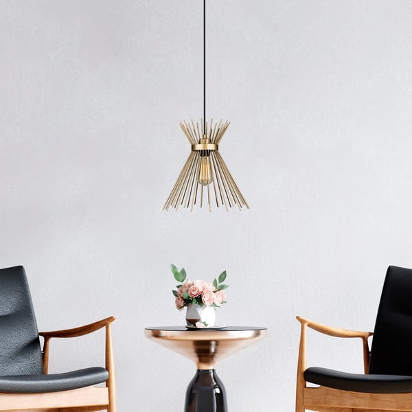 Lampada a sospensione in metallo color oro Izmir - Squid Lighting-image-3