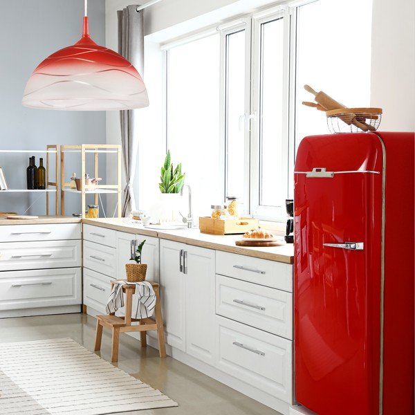 Lampadario rosso ø 30 cm Sfera – LAMKUR-image-2