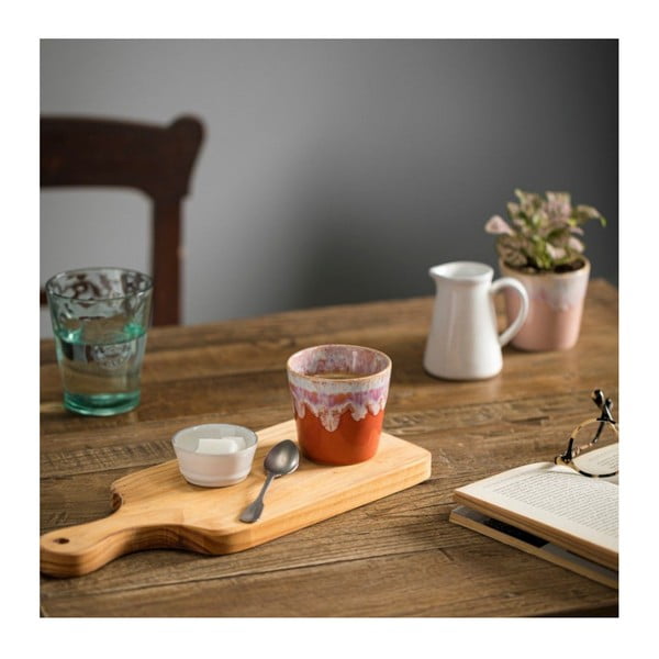 Tazza per espresso in gres bianco-arancio , 210 ml Grespresso - Costa Nova-image-1