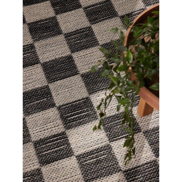 Tappeto nero/color crema in misto iuta reversibile/tessuto a mano 200x300 cm Rex – Hanse Home-image-3