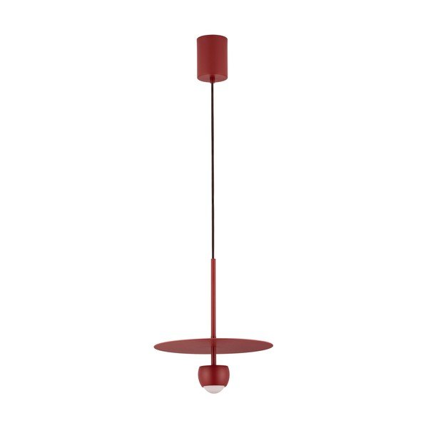 Lampadario LED rosso in alluminio ø 30 cm Edem – Nova Luce