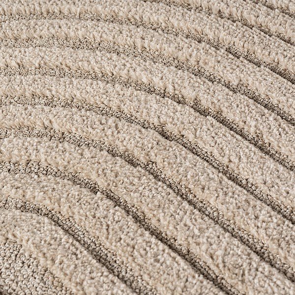 Tappeto rotondo beige in misto iuta ø 160 cm Art 1122 – Ayyildiz Carpets-image-2