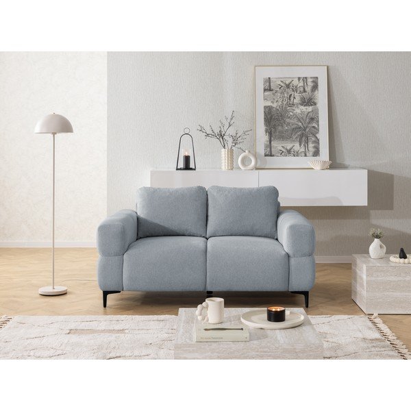 Divano blu polveroso 154 cm Helio – Ropez-image-1