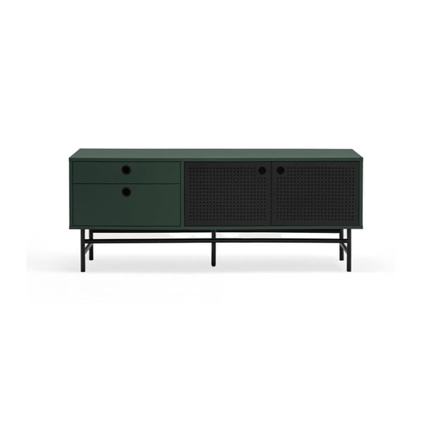 Tavolo TV verde scuro 140x52 cm Punto - Teulat