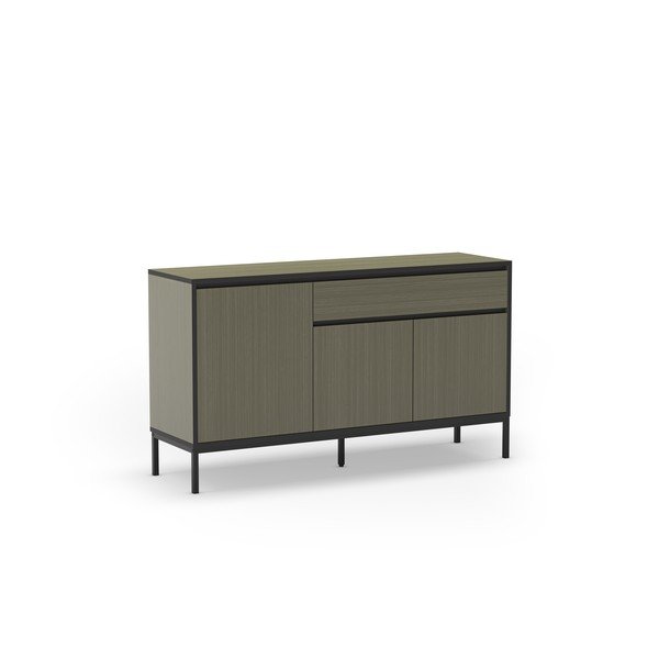 Cassettiera bassa verde scuro 140x80 cm Lorenza - Marckeric-image-2