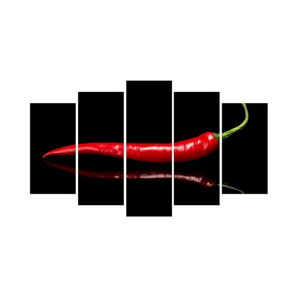 Pittura in più parti Peperoncino Duro, 102 x 60 cm - 3D Art