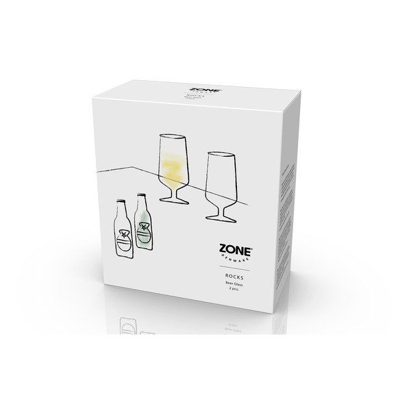 Set di bicchieri da birra 2 pz 300 ml Rocks – Zone-image-4