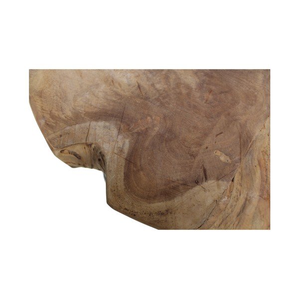 Tavolo pieghevole Helen con piano in legno di teak non trattato, ⌀ 55 cm Root - HSM collection-image-2