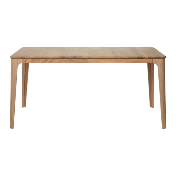 Tavolo da pranzo allungabile in legno di quercia bianca 160 x 90 cm Amalfi - Unique Furniture