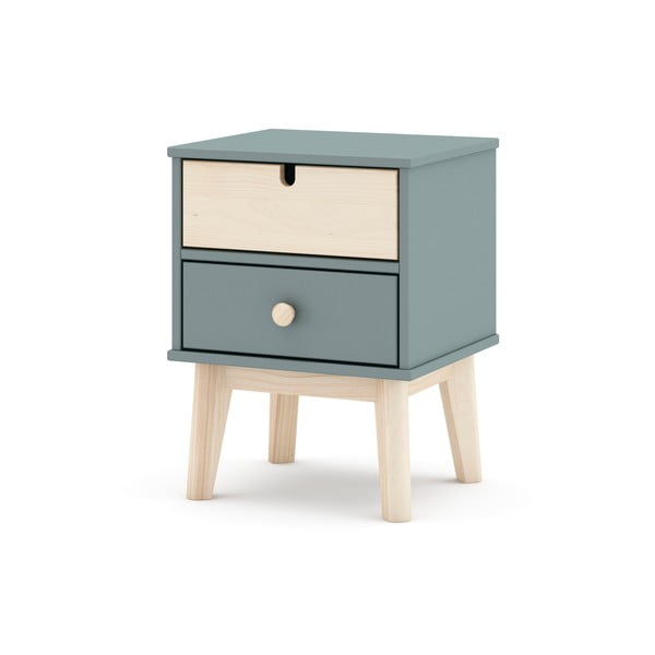 Comodino per bambini verde polveroso Estefania – Marckeric-image-2