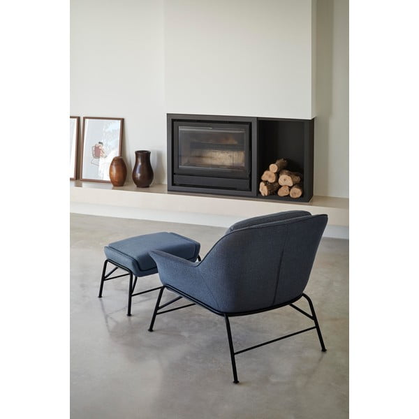 Pouf blu scuro Sadira - Teulat-image-1