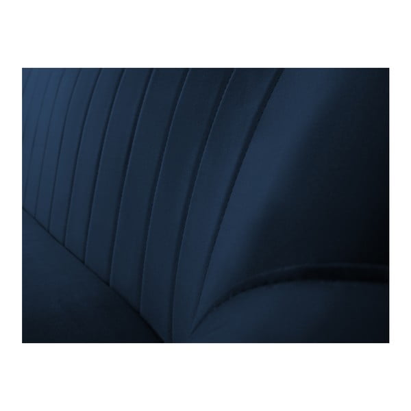 Divano a tre posti blu scuro Benito - Mazzini Sofas-image-1